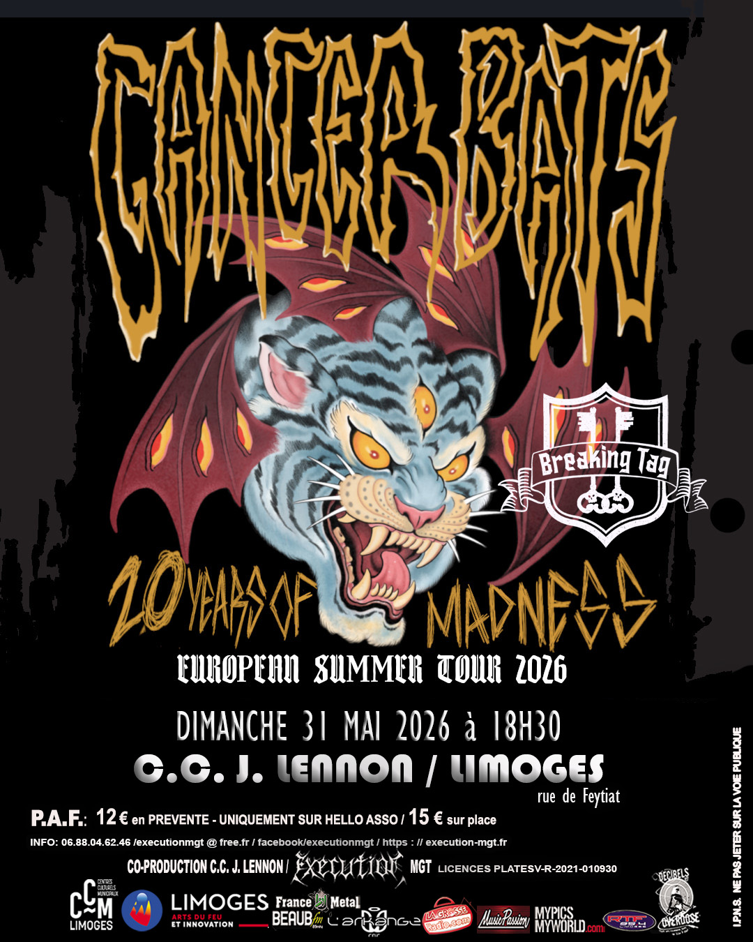 CANCER BATS LIMOGES