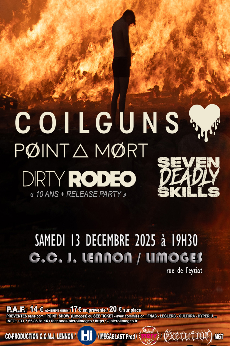 COILGUNS LIMOGES J LENNON 13 12 25 FLYER