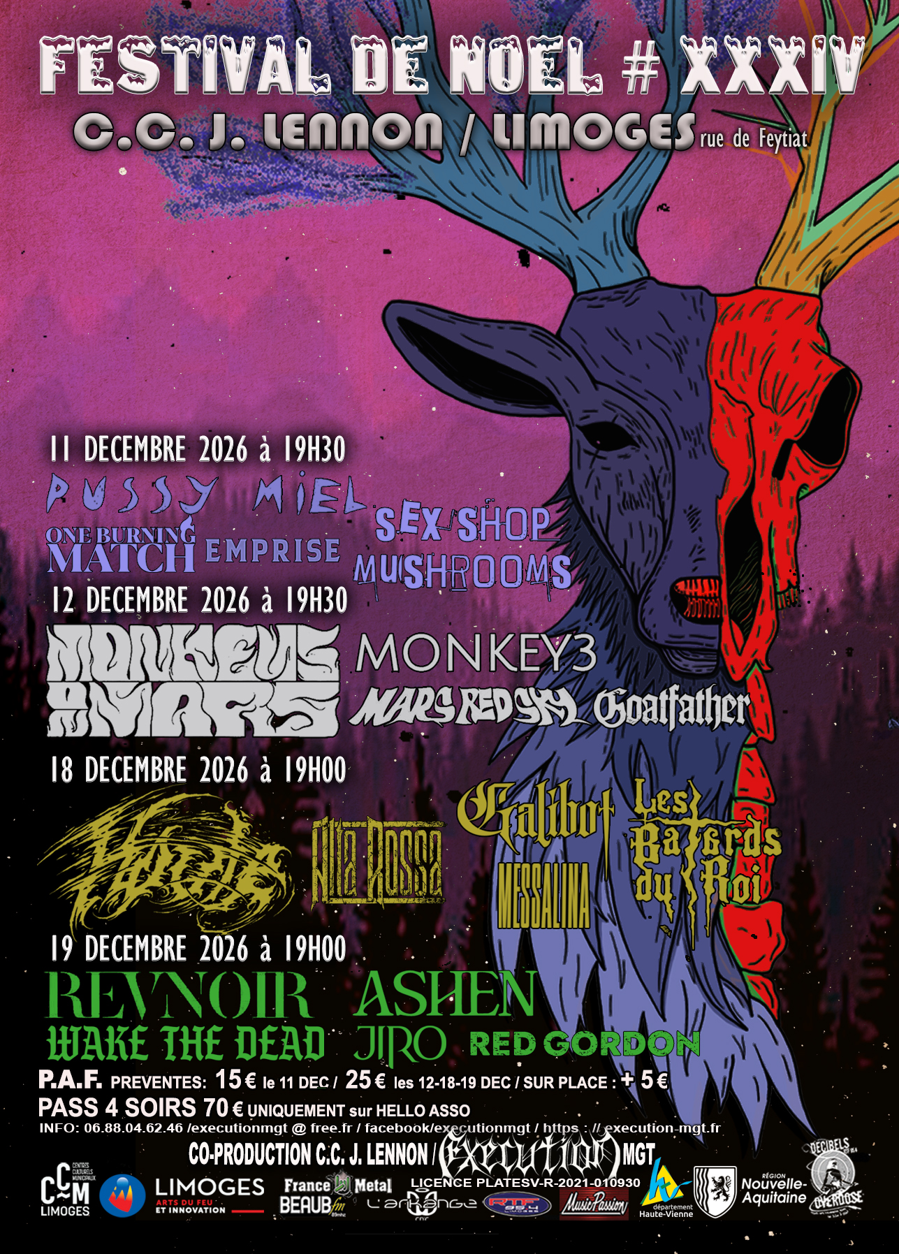 Asso EXECUTION Mgt FLYER FEST DE NOEL 34 LOGO VERSO